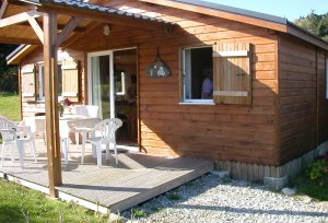 Location maison en bois à Crozon, proche de la plage
