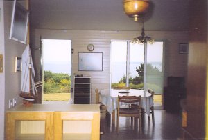 Roscanvel - Maison vue sur mer - Salon avec vue sur mer