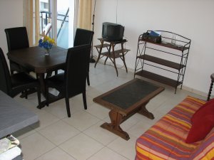Crozon - T2 � Morgat (n�32) - Salon / s�jour terrasse avec vue sur mer
